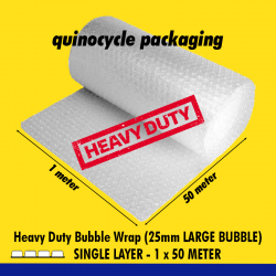 Heavy Duty Bubble Wrap (25mm Large Bubble/ Single Layer) 1 x 50 meter