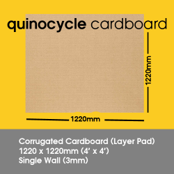 Corrugated Cardboard (Layer Pad) Single Wall 5mm | 1220 x 1220mm