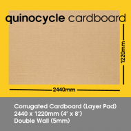 Corrugated Cardboard (Layer Pad) Double Wall 5mm | 2440 x 1220mm