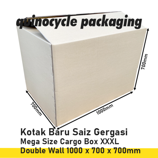 Mega Size New Carton Box XXXL (Double Wall) 1000 x 700 x 700mm