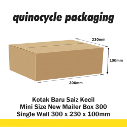 Mini Size Mailer Box 300 (Single Wall) 300 x 230 x 100mm