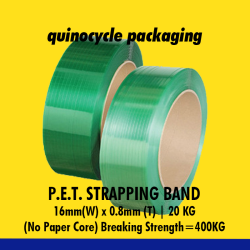 P.E.T Strapping Band 20 KG | 16mm (W) x 0.8mm (T) |Breaking Strength 400 KG
